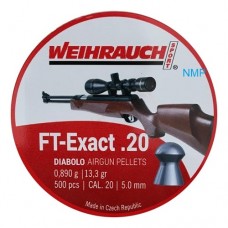 Weihrauch FT Exact .20 calibre 5.10mm 13.3 Grains tin of 500