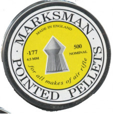 Marksman Pointed .177 calibre Air Gun Pellets 4.5mm 9.20 grains Tin of 500